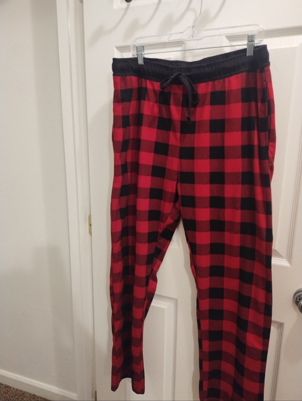 RAINFOREST Red and Black Checkered Pants